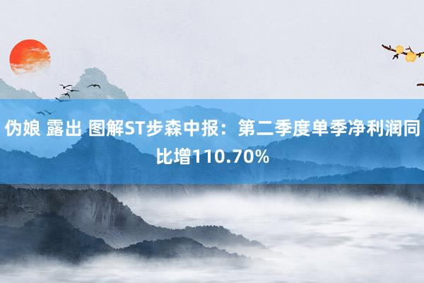 伪娘 露出 图解ST步森中报：第二季度单季净利润同比增110.70%